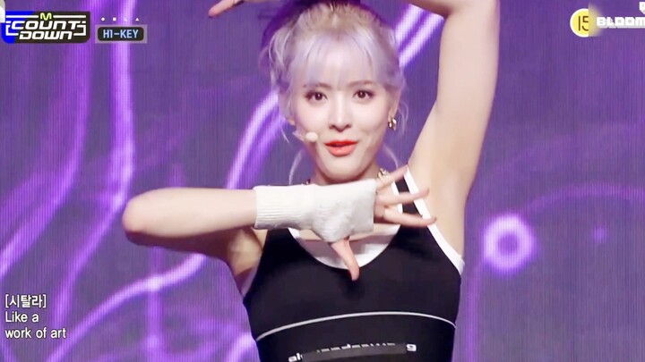 [Silenced] H1-KEY, the fitness girl group, debut stage performance of "Athletic Girl" – 2022-01-07