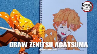 Draw zenitsu Agatsuma PART 1/2 (Sketch)