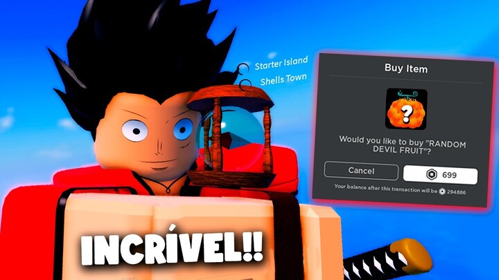 MUITO REALISTA!! esse NOVO JOGO de ONE PIECE TEM OS GRÁFICOS PERFEITOS e GIREI ROBUX em UMA FRUTA!!