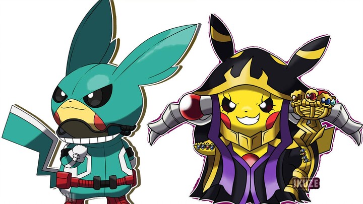 [Pokémon] What would it be like if Pikachu cosplayed other anime characters?
