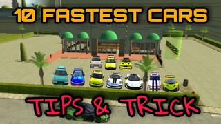 top 10 #fastest car in #carparkingmultiplayer v4.8.5 new update tips & tricks #shorts