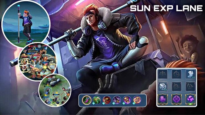 SUN EXP LANE GAMEPLAY | Mobile Legends