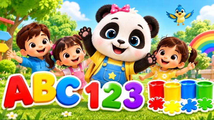 ABC, 123 & Colors for Kids 🐼 | Fun Learning Video for Toddlers & Preschoolers | Early Mindset