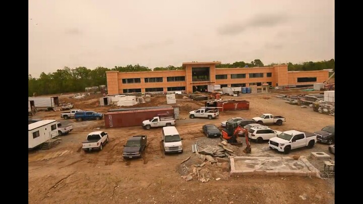 Construction time lapse of new Office Building