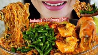 ASMR MIE NYEMEK INDOMIE KANGKUNG SPICY |  EATING SOUNDS