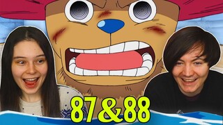 CHOPPER VS WAPOL👒 One Piece Ep 87 & 88 REACTION & REVIEW