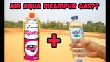 MANTAAAP!! TERNYATA AQUA DICAMPUR GAS BISA SEPERTI INI..#experiment