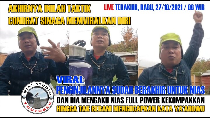 VIRAL, BEGINILAH TAKTIK CONDRAT SINAGA UNTUK NIAS, PENGINJILANNYA UNTUK NIAS SUDAH BERAKHIR.