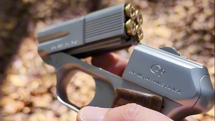 A pocket-sized, high-powered handgun, often dubbed the “thunder in the palm.”