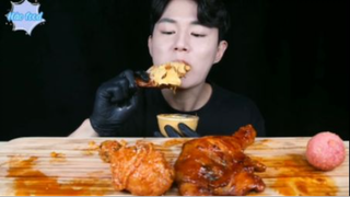 Gà cay BBQ và gà chiên phần 6 #mukbang