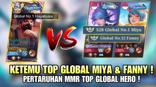 PERTARUHAN MMR ! TOP 1 GLOBAL HAYABUSA KETEMU TOP GLOBAL FANNY & MIYA ! Stenly Hayabusa Gameplay !