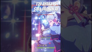 F2P C0 AYAKA SHOWCASE!! #genshin #genshinimpact #ayaka #shorts #short