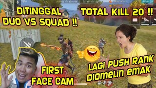 (2) DITINGGAL DUO VS SQUAD GARA2 TEMEN DIOMELIN EMAK