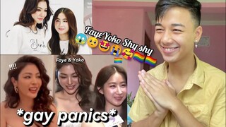 Faye & Yoko pressured by the reporters | REACTION