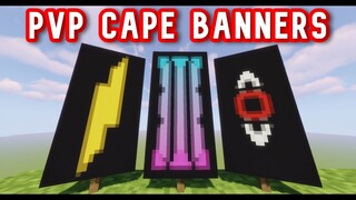 3 AMAZING PVP CAPE BANNERS - MINECRAFT TUTORIAL