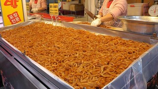 ร้านซี่โครงหมูชื่อดัง / ซี่โครงหมูนึ่งขาหมู - อาหารข้างทางเกาหลี