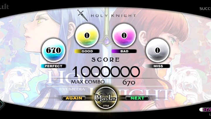 【CYTUS】Holy Knight (HARD 8) MM TP100!!