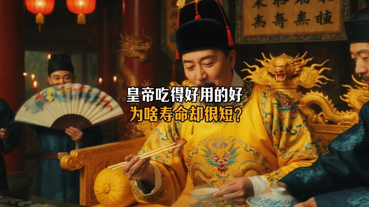 Why did ancient emperors, despite their luxurious diets and opulent lifestyles, still not live as lo