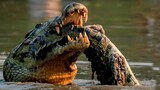 Horrifying  Crocodiles Dismember Each Others.