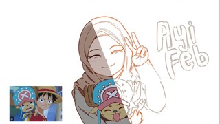 Ayifeb dan Chopper!! Gegambaran digital on-progress (Part 1)