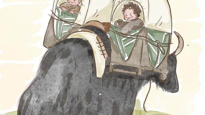 Các em bé người Tạng có cách di chuyển riêng: 100 km không tiêu hao chút xăng dầu nào!