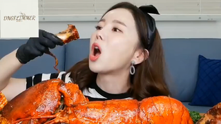 Mukbang tôm alaska hải sản đồ ăn Hàn Quốc p4 #anngon