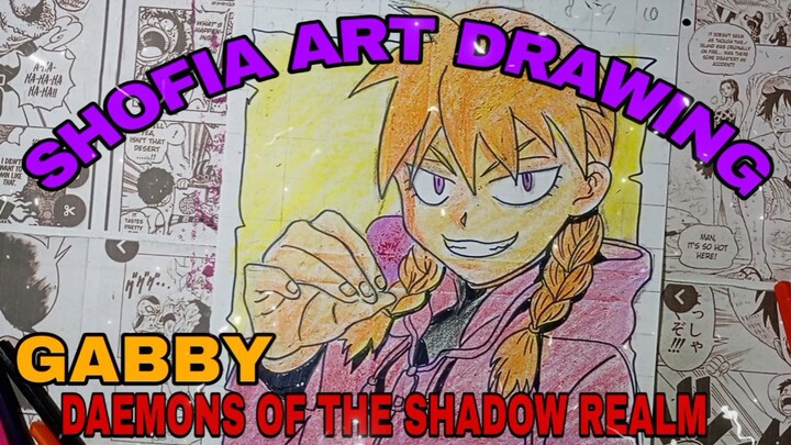 drawing gabby dari anime.daemon of the shadow realm