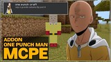 ( MCPE ) New Update!! Add-On ONE PUNCH MAN Epic Sekali - Minecraft Bedrock Indonesia