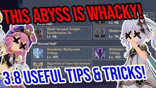 3.8 Abyss 12 is WHACKY! Tips & Tricks! Genshin Impact