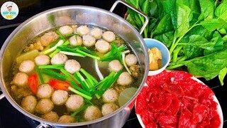 LẨU BÒ VIÊN với cách nấu nước dùng thơm ngon chuẩn vị | Bếp Của Vợ