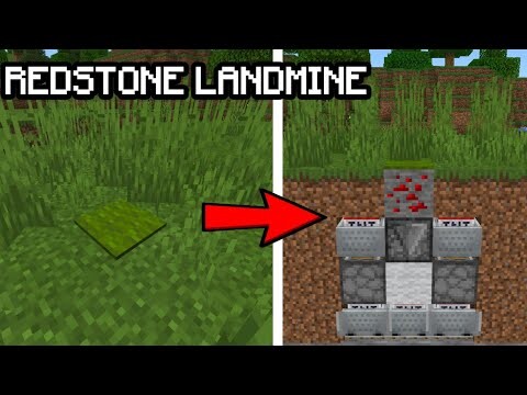 ✓How to Build a Redstone Landmine in Minecraft