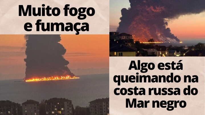 Petroleiro em Chamas no Mar negro. Agora, embarcações europeias são alvos legítimos da Rússia