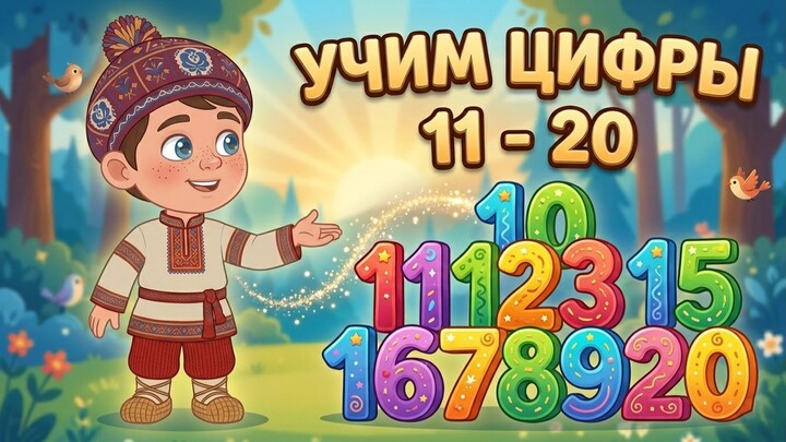 Учим цифры от 11 до 20