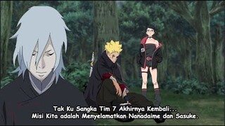 Mitsuki Membuat Tim 7 kembali untuk menyelamatkan Naruto dan Sasuke Boruto Two Blue Vortex Chapter 8