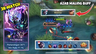 MALING BUFF DIBALAS MANIAC ! Menuju Top Global Hayabusa ! Stenly Hayabusa Mobile Legends Gameplay !