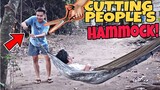CUTTING PEOPLE'S HAMMOCK! PRANK PHILIPPINES | JomVibes