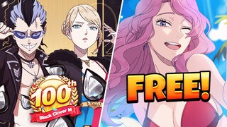 META UNIT BEING GIVEN FOR FREE! 100 DAY CELEBRATION COMING! RAID RETURNING! | Black Clover Mobile