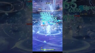 Freeze Team Ganyu Spiral Abyss 3.4 - Genshin Impact Indonesia #foryou #shorts #subscribe