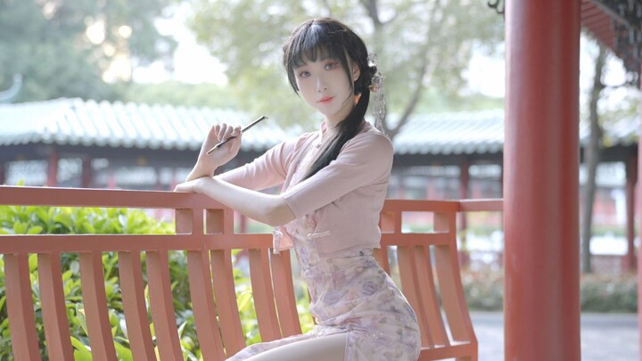 电子国风◇寄你◇粉嫩旗袍太美啦！