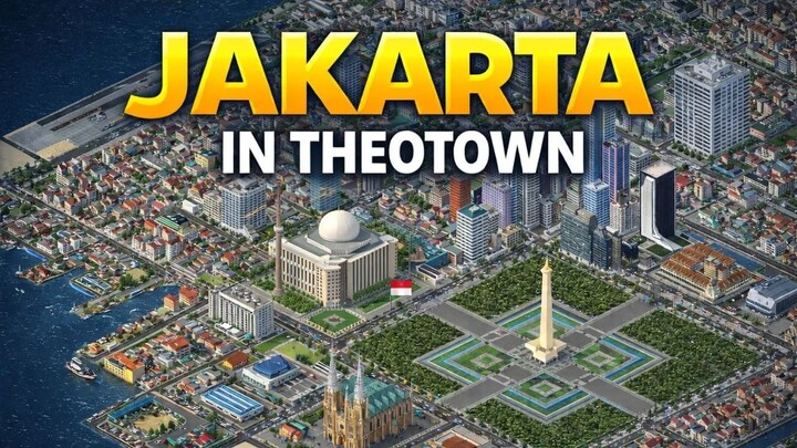I Built Jakarta In Theotown 🇮🇩 ｜ #theotown #jakarta #citybuilder #theotownindo