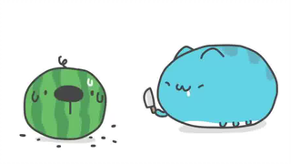 【猫猫虫咖波】切西瓜！