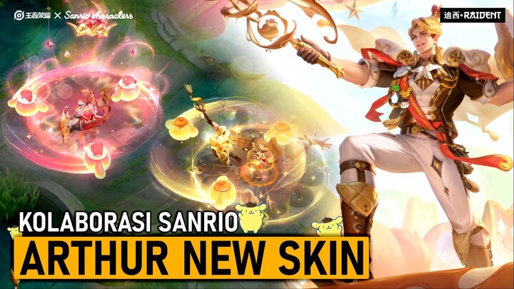 REVIEW SKIN KOLABORASI ARTHUR X POMPOMPURIN - Honor of Kings