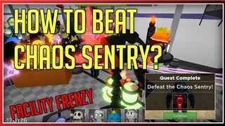 Tower Heroes - How to Beat Chaos Sentry | Facility Frenzy Hard Mode | ROBLOX |