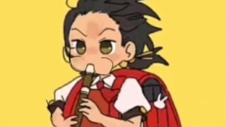 طالب ابتدائي ذو سعة رئة كبيرة