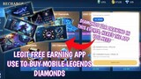 Free legit Mobile Legends Diamonds earning app | Earning app to buy diamonds MLBB