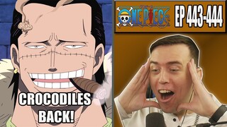THE RETURN OF CROCODILE! - OP Episode 443 and 444 - Rich Reaction
