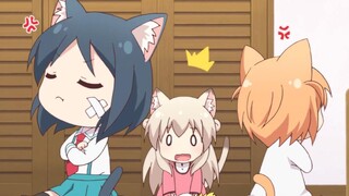 "Three cat girls in one play~"