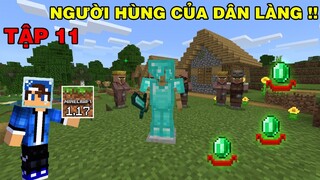 Tập 11 | SINH TỒN MINECRAFT PE 1.17 | Chiến Thắng Dân Làng Xấu Và Trở Thành Hero Làng..!!