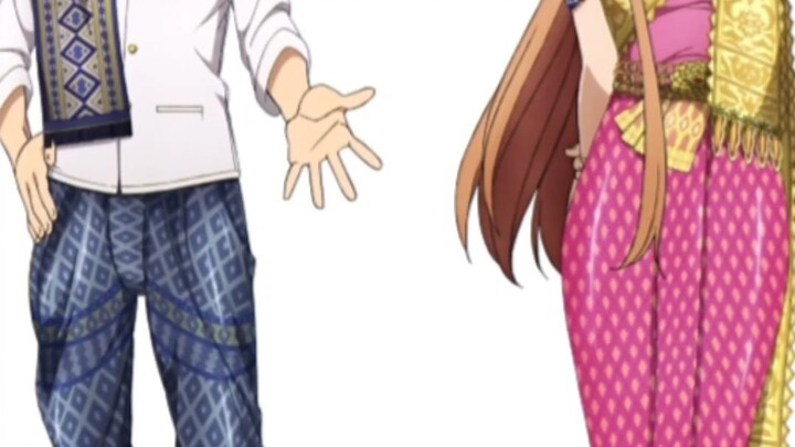 24 นิลณี Asuna & Kirito#คิริโตะ#อาสึนะ#ใส่ชุดไทย#เพลงไทย