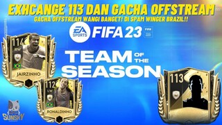 EXCHANGE 113 DAN GACHA OFFSTREAMM! DI SPAM WINGER BRAZIL WANGI BANGETTT! | FIFA Mobile Indonesia